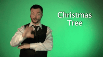 christmas tree asl GIF by Sign with Robert