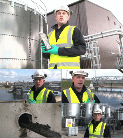 raddie sludge biogas howdon sewage treatment works. anaerobic digestion plant GIF