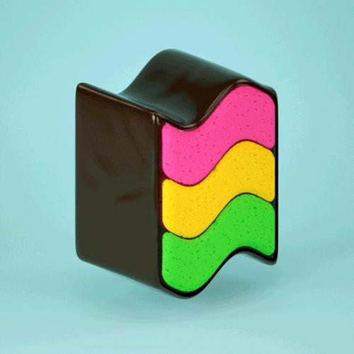 Rainbow Cake GIF by aaf.nyc