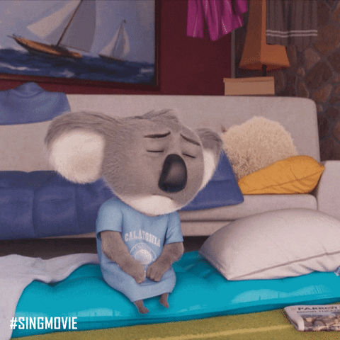 Sleep Monday GIF by Sing Movie - Find & Share on GIPHY