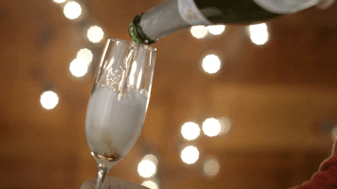 Gif Leonardo Raising Champagne Glass Happy Birthday ...