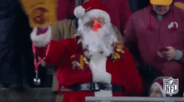 Waving Santa Claus GIF by NFL