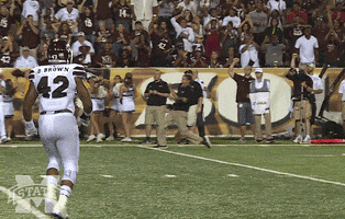 freak out excitement GIF by Mississippi State Athletics