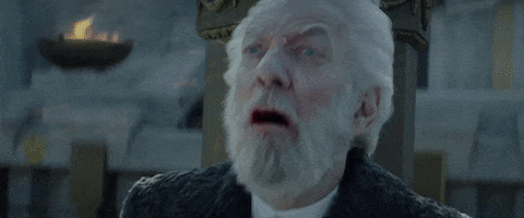 Sad Donald Sutherland GIF by The Hunger Games: Mockingjay Part 2