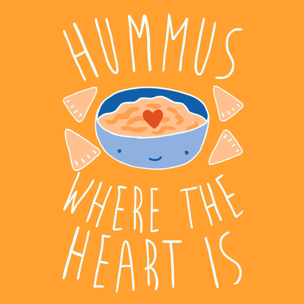 Hummus Home Is Where The Heart Is GIF by LookHUMAN - Find & Share on GIPHY