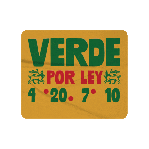 Verde Rasta Sticker by 710Love