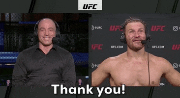Joe Rogan Thank You GIF by UFC
