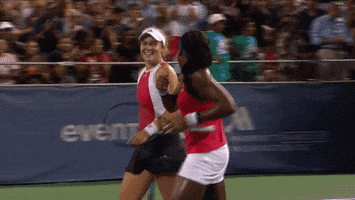 High Five Lets Go GIF by WTA