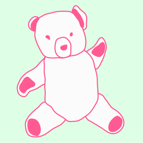 Celebrate Teddy Bear GIF by nini