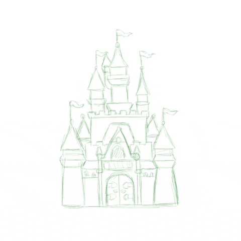Animated Disney Castle Gif