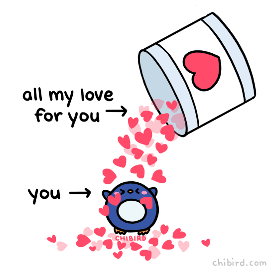 Valentines Day Love GIF by Chibird - Find & Share on GIPHY