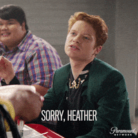 sorry not sorry heather duke GIF by Heathers