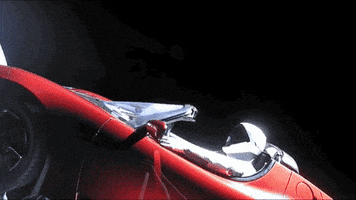 tesla in space GIF by Product Hunt