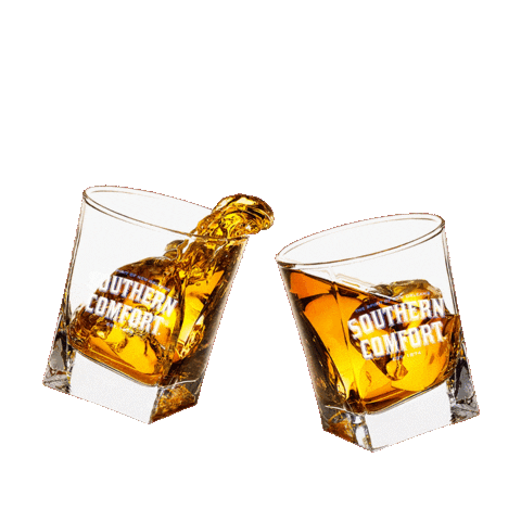 Happy Hour Cheers Sticker by Southern Comfort