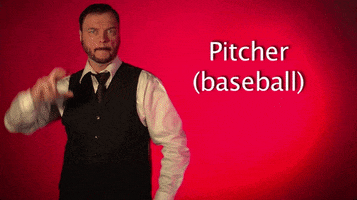 sign language pitcher GIF by Sign with Robert