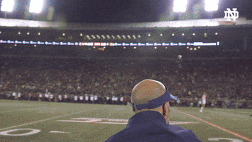 College Football Touchdown Celebration GIF by Notre Dame Fighting Irish