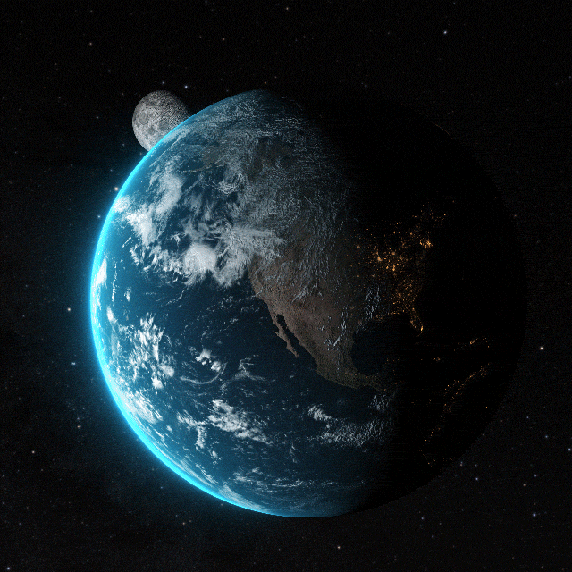 GIF Planet 4k Art · Creative Fabrica