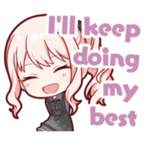 Mizuki Doing My Best Sticker
