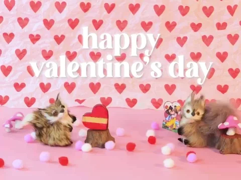 Be My Valentine Fox GIF