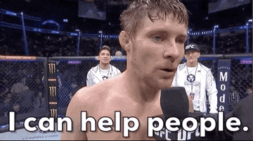 Mixed Martial Arts Help GIF by UFC