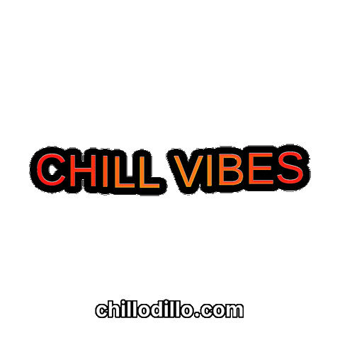 Relaxed Good Vibes Sticker by Chillo Dillo