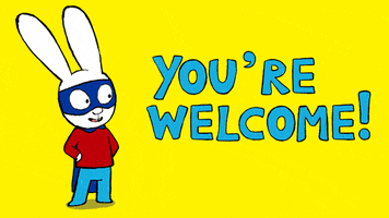 Youre Welcome Reaction GIF by Simon Super Rabbit
