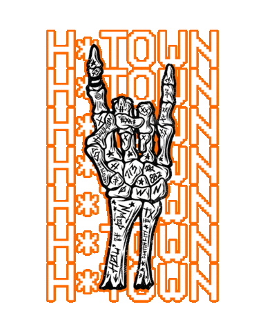 H Town Houston Sticker