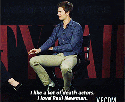 ansel elgort interview GIF