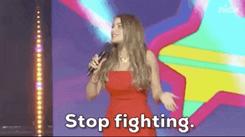 Stop Fighting Sofia Vergara GIF by Kids' Choice Awards