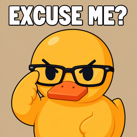 Excuse Me GIF by Duel Duck