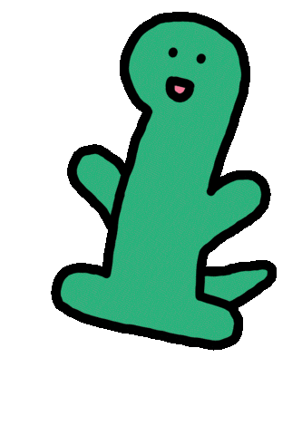 Excited Jump Sticker by Joguman Studio