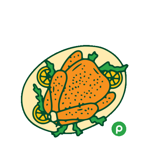 Turkey Dinner Thanksgiving Sticker by Publix