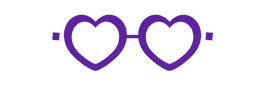 Purple Hearts Sunglasses Sticker by Petco Love