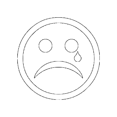 Sad Face Sticker by The Emo Night Tour