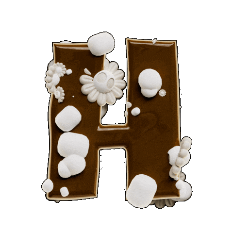 Hot Chocolate Alphabet Sticker by Evan Hilton