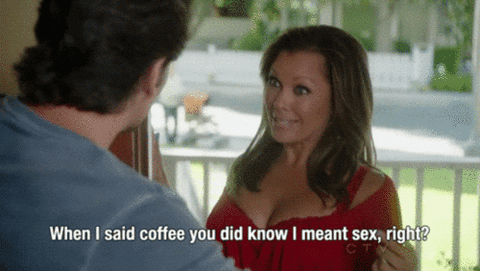 coffee vanessa williams desperate housewifes GIF