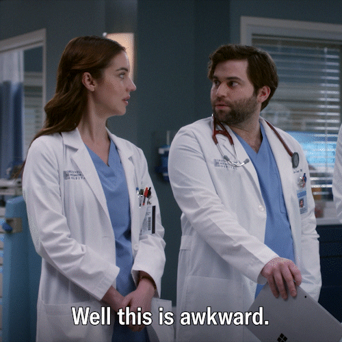 Awkward Greys Anatomy GIF by ABC Network