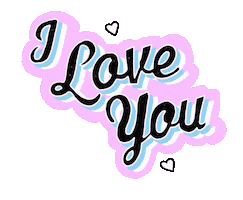 Happy Love You Sticker by Fox Fisher
