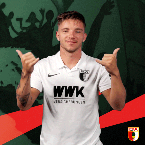 Football Finger GIF by FC Augsburg 1907