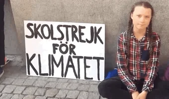 climate change protest greta thunberg climate crisis our house is on fire GIF