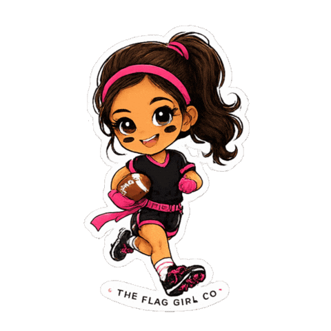 Flag Football Sticker by The Flag Girl Co