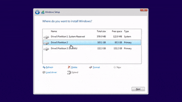 Partisi Hardisk Saat Install Ulang Windows GIF