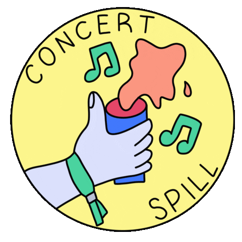 Concertspill Sticker by Ola Dałek