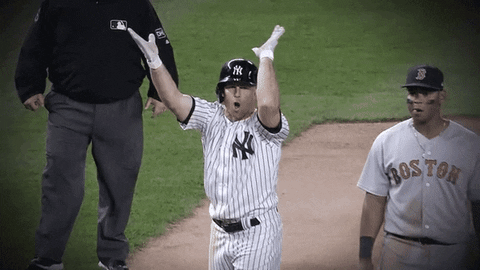 Excited Brett Gardner GIF by New York Yankees - Find & Share on GIPHY