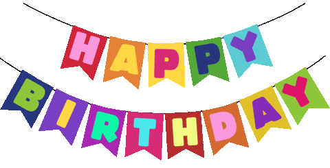 Celebrate Happy Birthday Sticker by Ex-Voto Design / Leslie Saiz