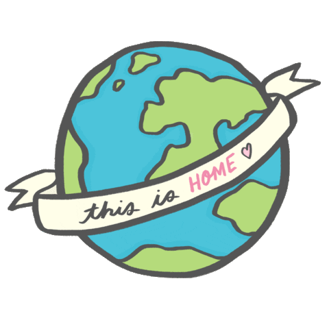 Climate Change Home Sticker by Ana Luciano