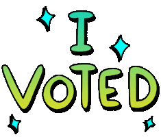 I Vote Super Tuesday Sticker by Sarah The Palmer
