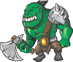 orc's cave Sticker