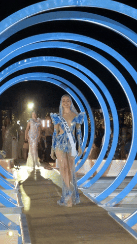 Miss Universe Curaçao Famous Blue Dress