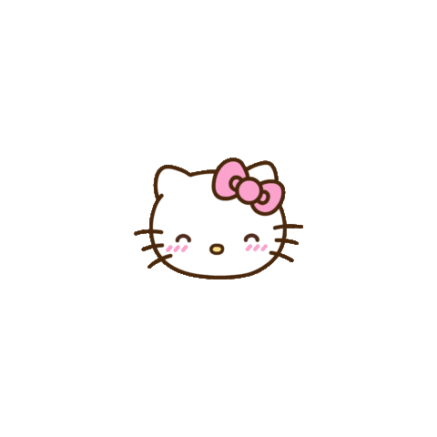 Cat Blushing Sticker by Hello Kitty